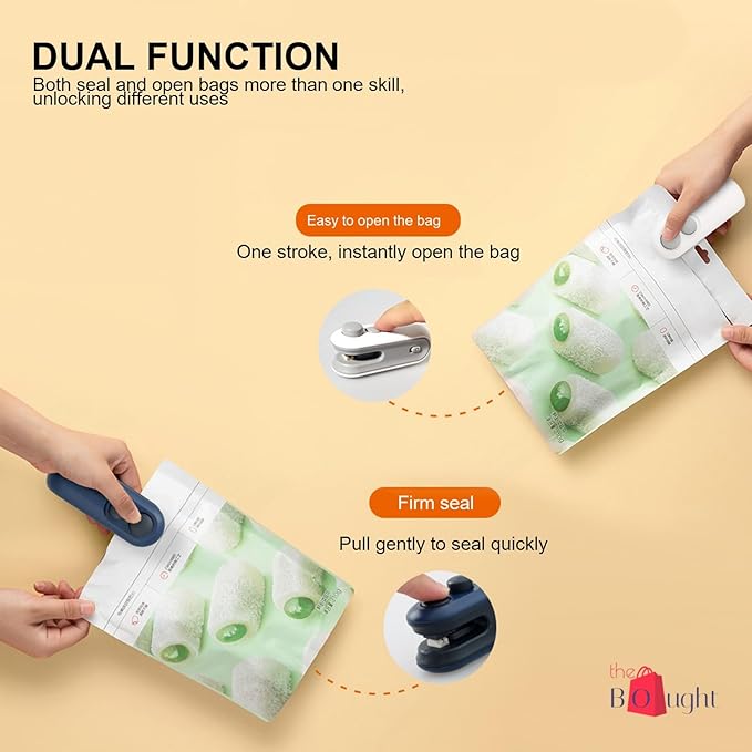 Portable Mini Sealing Machine 2 in 1 USB Rechargeable Magnetic