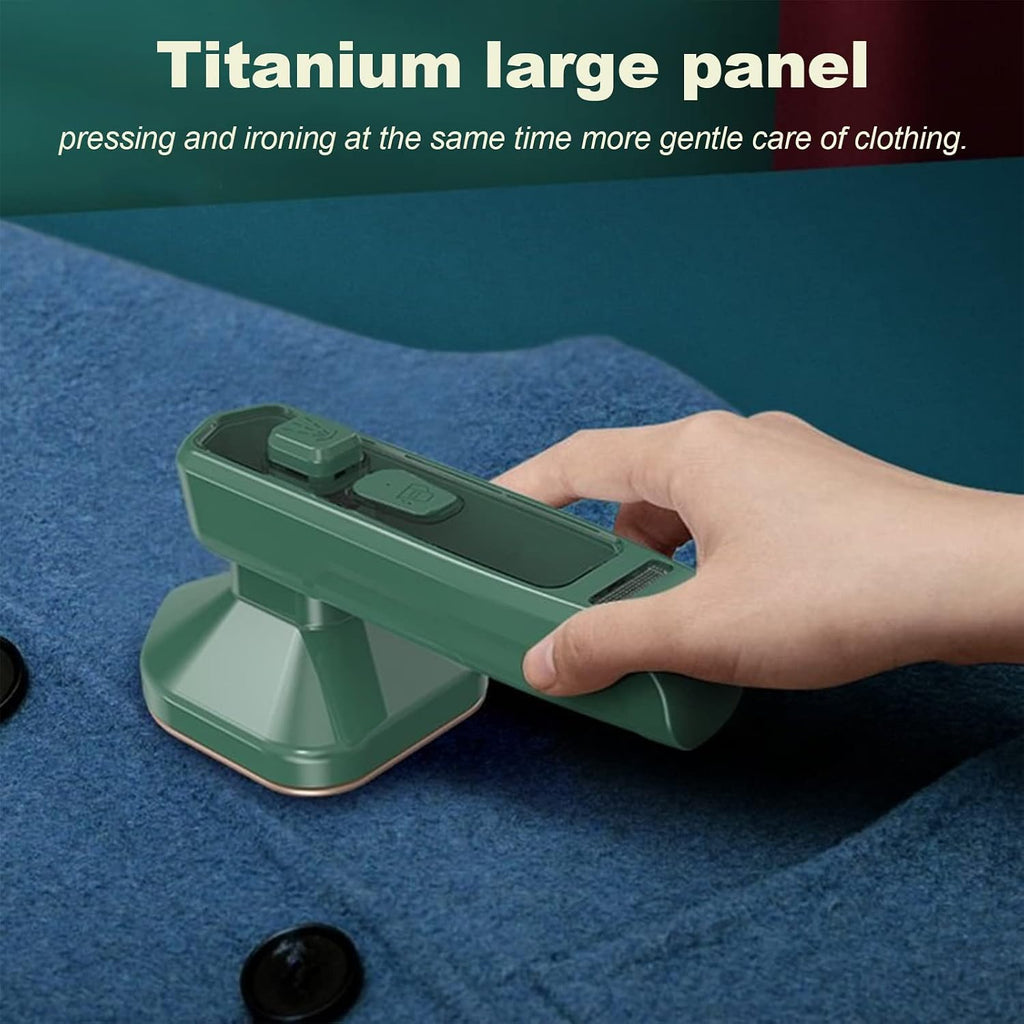 2 in 1 Portable Handheld Mini Steam Iron | Fast Garment Steamer for Clothes | Travel Ironing Machine