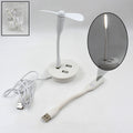 Portable Mini Usb Fan Usb Ligh  Usb 3 Hub  Port Combo