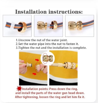High Pressure Brass Nozzle
